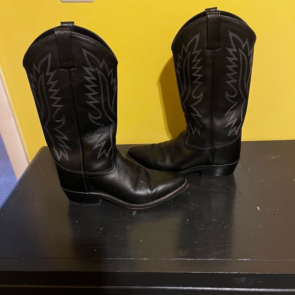 Old west 7 1/2 D cowboy boots - Picture 2 of 4